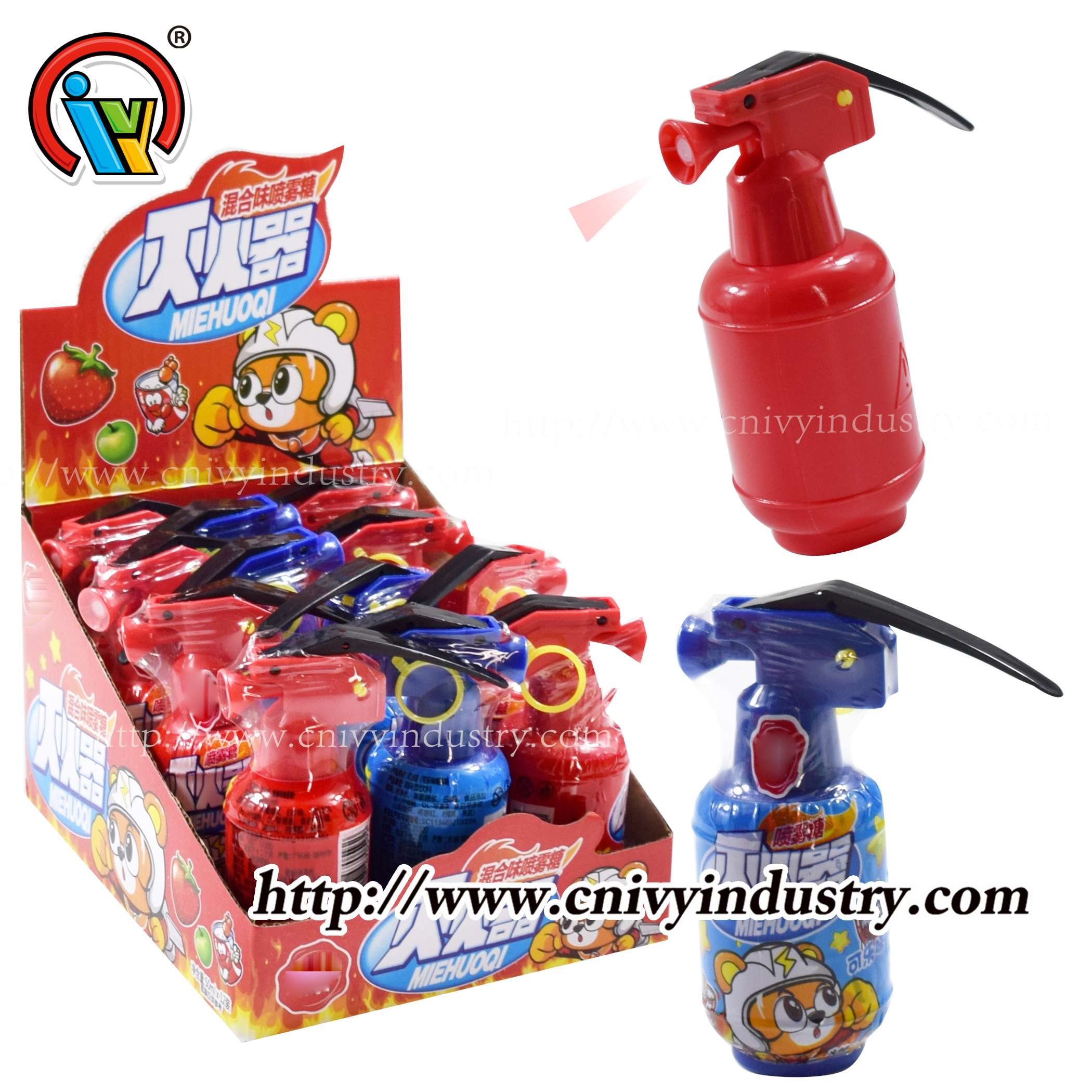 wholesale sour sweet Fire Extinguisher Liquid spray candy 