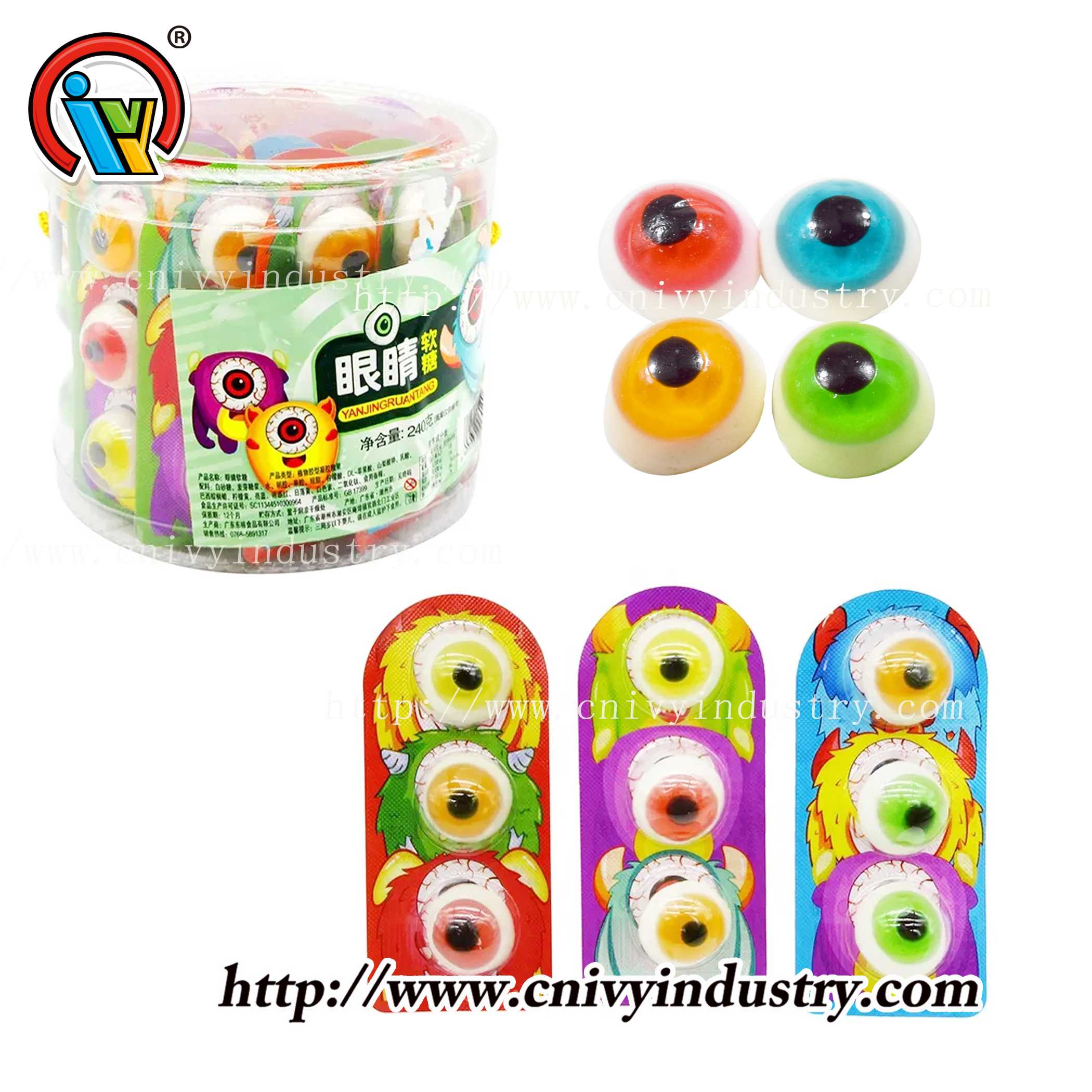 3 in 1 jelly gummy eyeball candy 