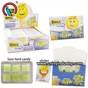ขนมหวานเปรี้ยวหวานที่มีสติ๊กเกอร์