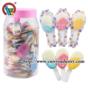 รสผลไม้เคี้ยว Jummy Jelly Lollipop Candy