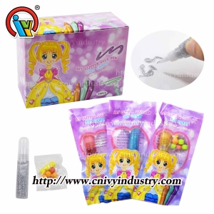DIY ลูกอมของเล่น กลิตเตอร์ กาว ปากกา ลูกอมของเล่น